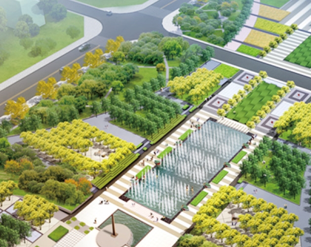 巴彥淖爾市臨河區政府廣場(chǎng)