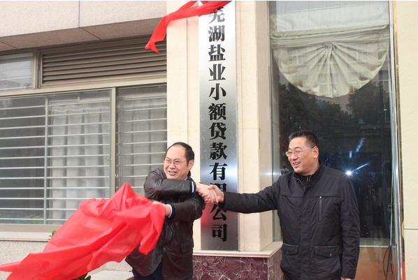 蕪湖鹽業(yè)小額貸款有限公司12月26日舉行開(kāi)業(yè)慶典